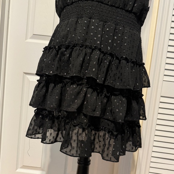 Everlily Sparkling Black Dress With Tiered Skirt XXL - Picture 7 of 10